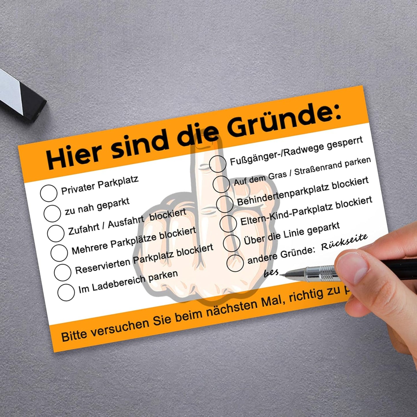 RosysLaden Parkhinweis-Karten